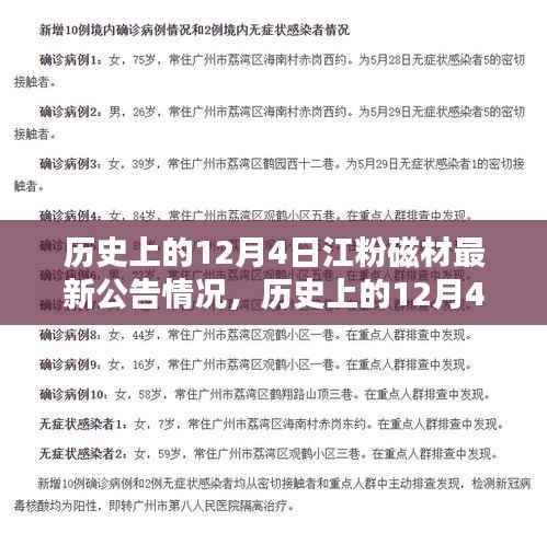 历史上的12月4日江粉磁材最新公告详解与了解学习之路