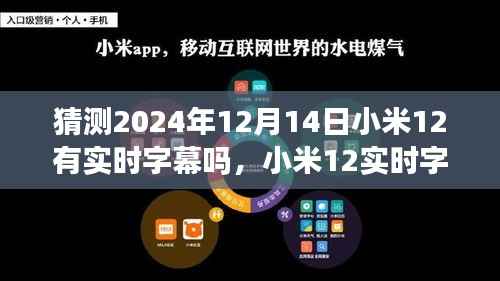展望小米12实时字幕功能,预测未来技术革新,解析小米12实时字幕功能在2024年12月14日的可能性