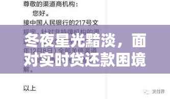 冬夜星光黯淡下的实时贷还款挑战,解析与应对策略