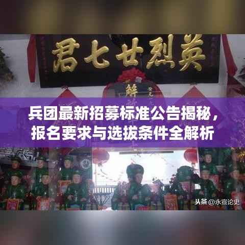兵团最新招募标准公告揭秘,报名要求与选拔条件全解析