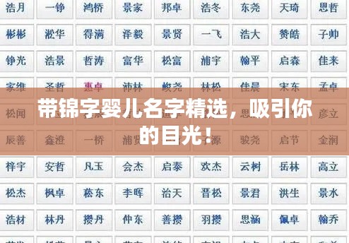 带锦字婴儿名字精选,吸引你的目光!